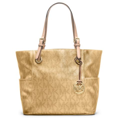 michael kors gold barrel bag|Michael Kors gold handbag sale.